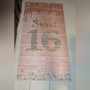 Sweet 16 Pink Banner